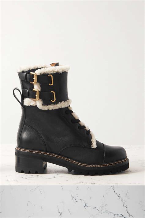 chloe boots usa|see by chloe shearling boots.